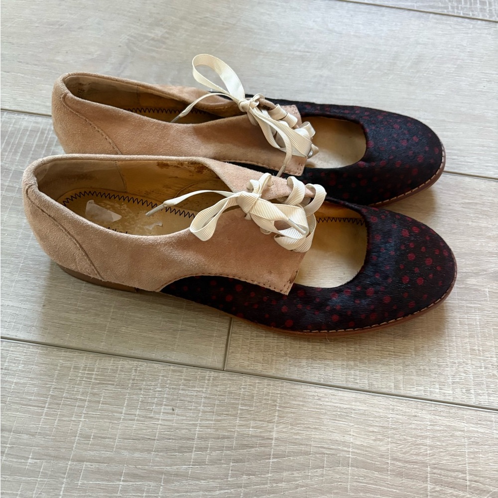 Pilcro and The Letterpress Olivia Cutout Oxford Loafers Size 10 - Picture 7 of 9